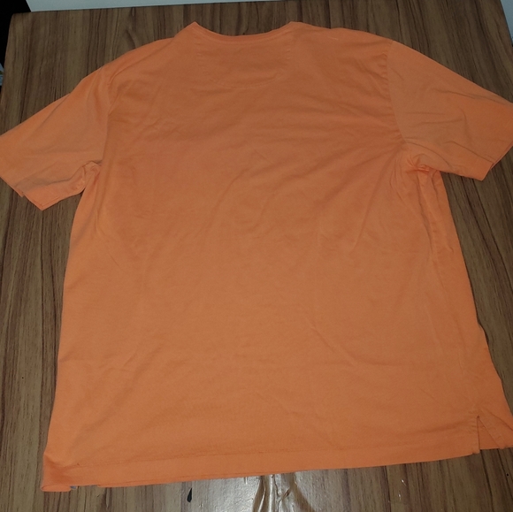 Tommy Bahama Relax Pima Cotton Short Sleeve T-Shirt Men's Large Orange Pocketed - Picture 7 of 7